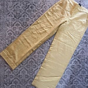 Banana republic yellow straight/wide leg pants.
